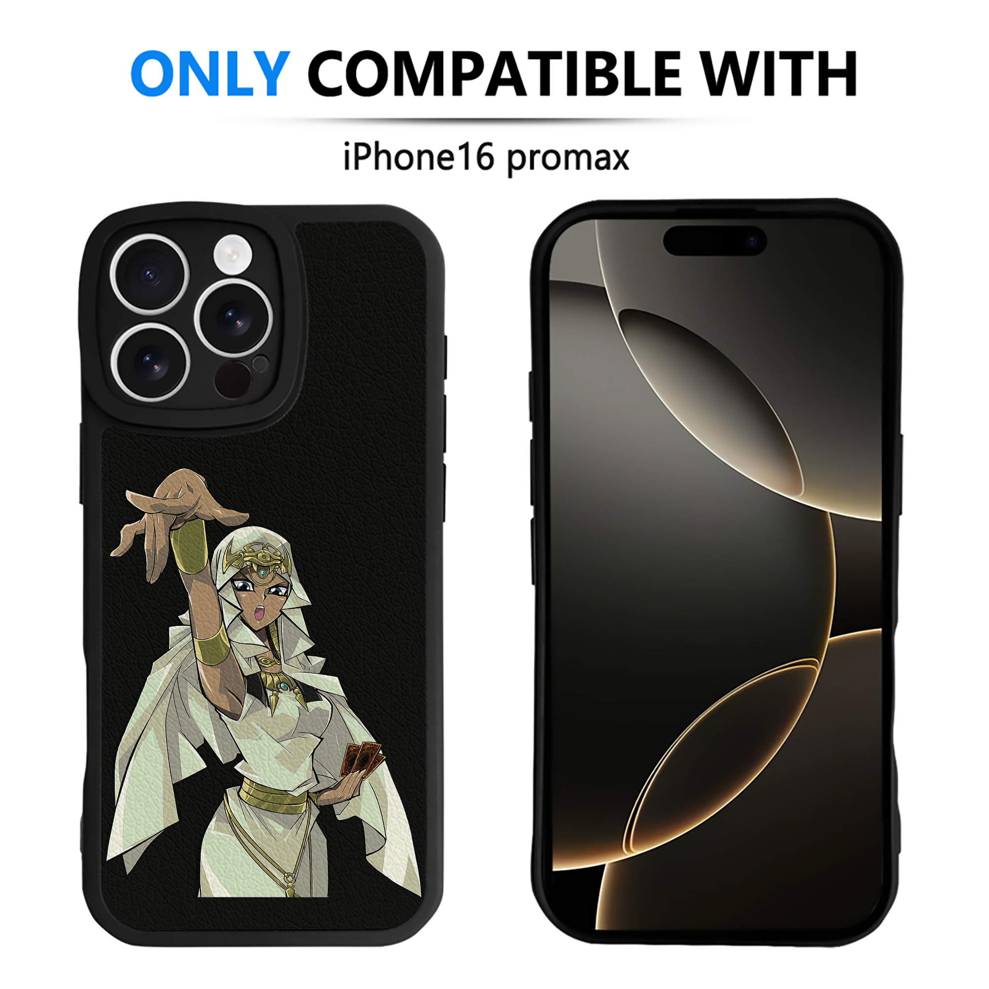 （画像用） 遊☆戯☆王 Yu-Gi-Oh! 【iPhone 16シリーズ対応】シリコンスマホケース（レザー調） 材質：シリコン